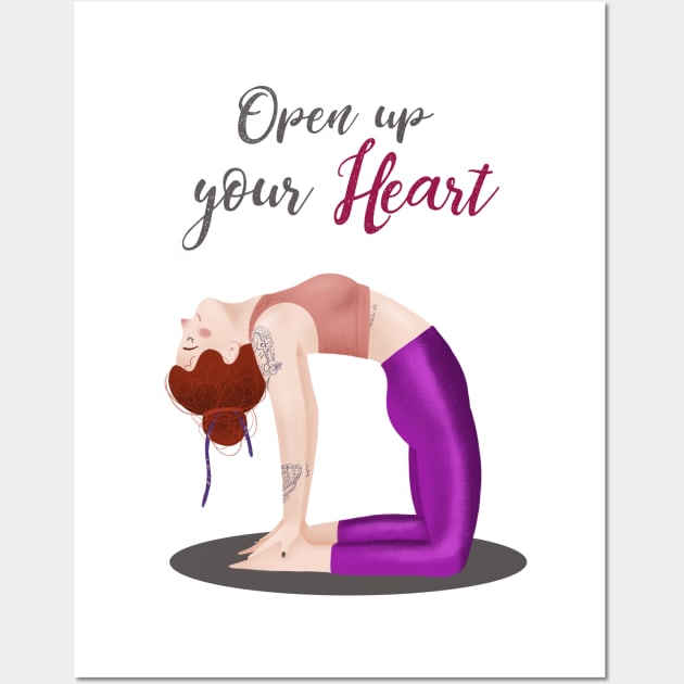 Open up your Heart Wall Art by Gummy Illustrations